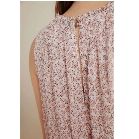 Natalie Flounced Tunic Dress in Neutral Motif from Anthropologie-Size Medium-NWT - Picture 5 of 10